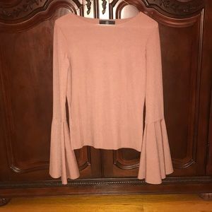 Missguided ribbed tiered sleeve top